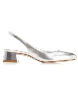 Stuart Weitzman Vivienne 35 Slingbac;Slv;5.5 C - White