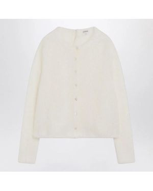 Loewe Mohair-Blend Cardigan - White