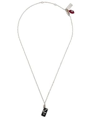 Marc Jacobs Lips Cluster Necklace - Metallic