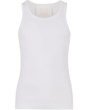 Givenchy Stretch Cotton Tank Top - White