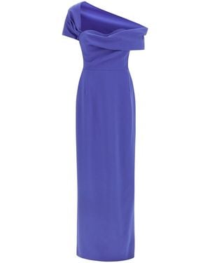 Carolina Herrera Column Dress - Purple