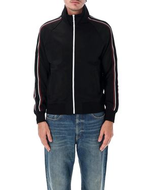 Saint Laurent Cassandre Jersey Track Jacket - Black