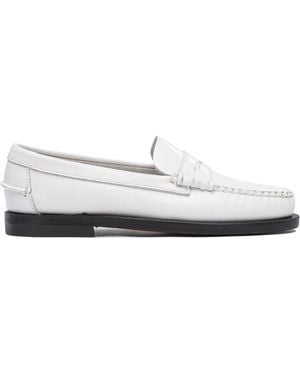 Sebago Smooth Grain Leather - White