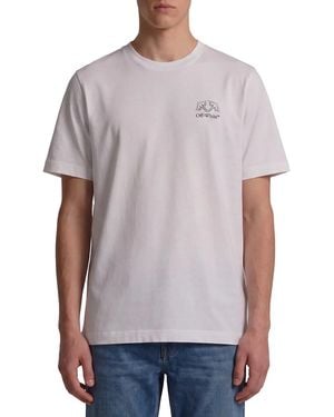 Off-White c/o Virgil Abloh Off Offline Half Arrow Skate T-Shirt - Grey