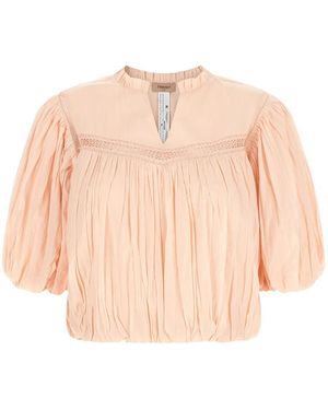 Twinset Twin Set Curled Blouse - Natural
