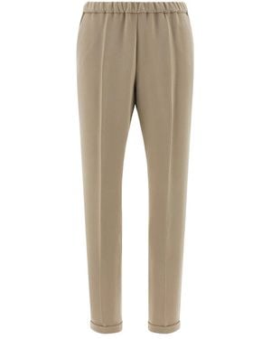 Alberto Biani Fall Trousers - Natural