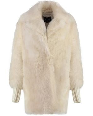Fabiana Filippi Shearling Overcoat - Natural