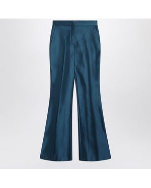 Fendi Duchess Satin Pants - Blue