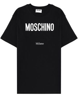 Moschino Logo Crew Neck T-Shirt - Black