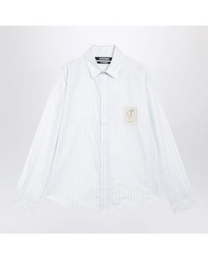 Jacquemus Striped Simon Cotton Shirt - White