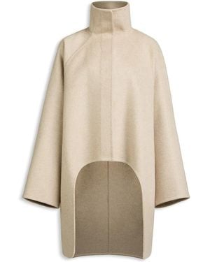Alaïa Alaia Asymmetric Cashmere Coat - Natural