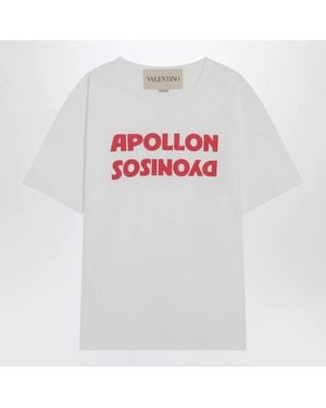 Valentino T-Shirt With Apollon/Dionysos Print - White
