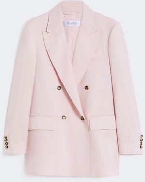 Max Mara Lilac Wool Blend Ombrosa Blazer - Pink