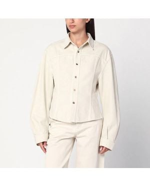 Haikure Ecru Denim Shirt - Natural