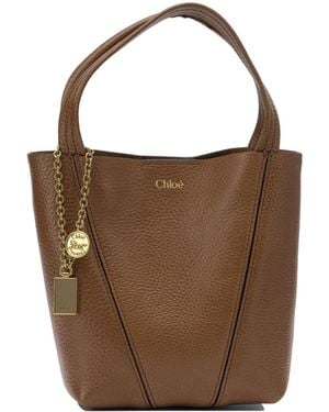 Chloé "Spin" Small Handbag - Brown