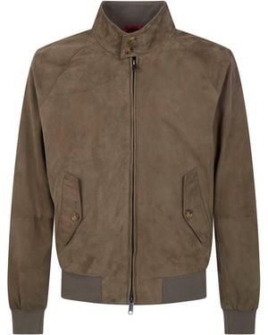 Baracuta "G9 Suede" Bomber Jacket - Brown