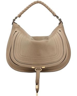 Chloé Marcie Shoulder Bag - White