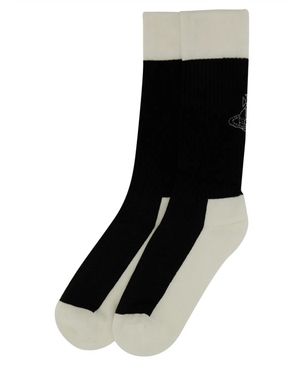 Vivienne Westwood Socks With Logo - Black