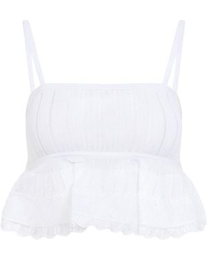 Alaïa Alaia Blanc Crinoline Top - White