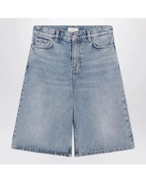 TOTEME True Vintage Denim Bermuda Shorts - Blue