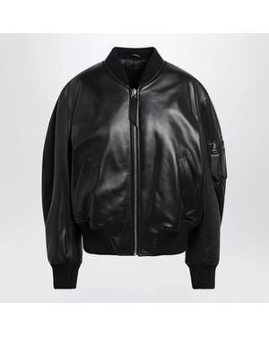 The Attico Anja Bomber Jacket - Black