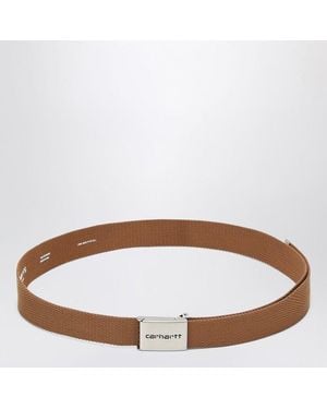 Carhartt Clip Belt Chrome - Brown