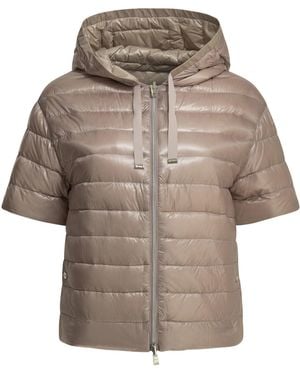 Herno Reversible Short Down Jacket - Gray