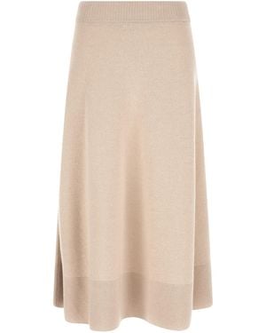 Agnona Knitted Skirt - Natural