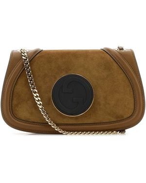 トートバッグ GUCCI Handbag G.Blondie Suede Dafne/ Gucci Handbag G.Blondie Suede Dafne in Brown | Lyst