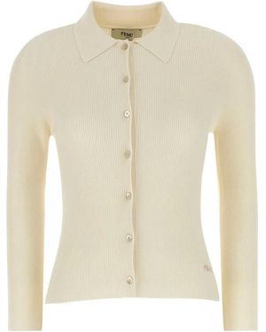 Fendi Shirt Essential Ribs - White