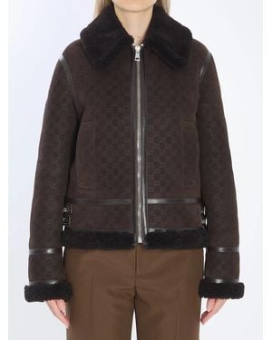 Gucci Leather Jacket - Brown