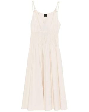 Pinko Cotton Elastane Dress - White