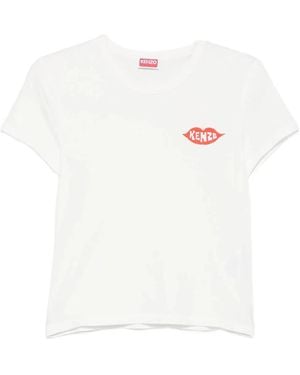KENZO T-Shirt With Embroidery - White