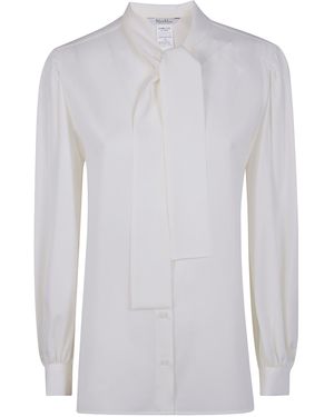 Max Mara "Melania" Silk Shirt - White