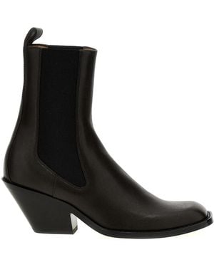 KHAITE 'Austin' Ankle Boots - Black