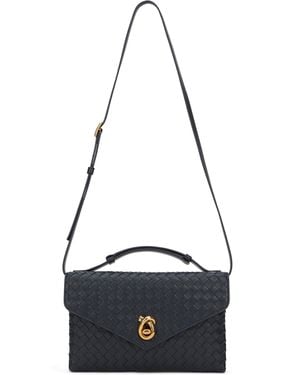 Bottega Veneta Knot Lock Shoulder Bag - Blue
