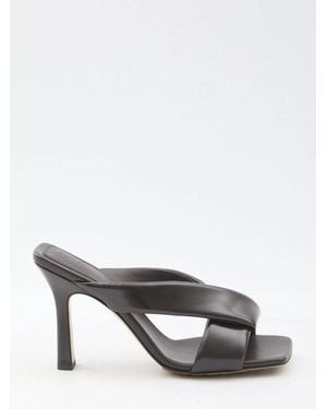 Bottega Veneta Riva Mule Sandals - Gray