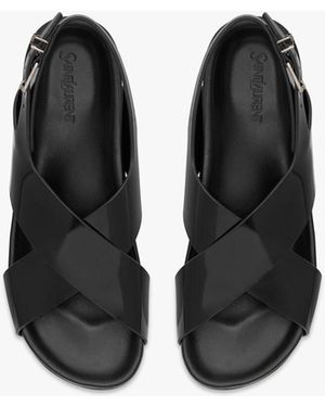 Saint Laurent Mathis Sandals For - Black