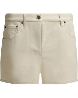 Valentino Cotton Shorts - Natural