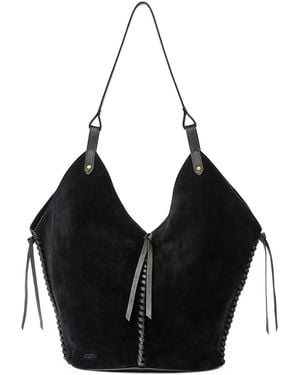 Isabel Marant Calf Velvet Shoulder Bags - Black