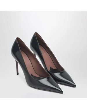 Paris Texas Vera 85 Leather Pumps - Black