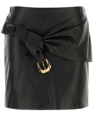 Versace Skirt Leather Lamb - Black