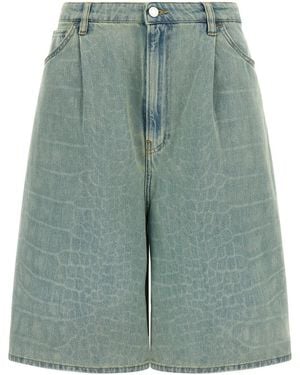 Nude 'Kate' Bermuda Shorts - Green
