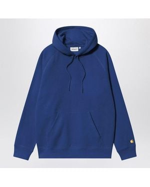 Carhartt Wolfsbane/ Hooded Chase Sweatshirt - Blue