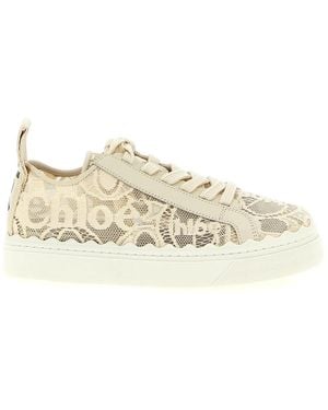 Chloé 'Lauren' Low-Top Sneakers - Natural