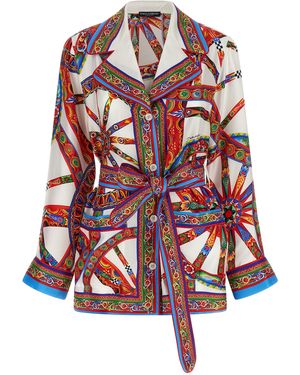 Dolce & Gabbana Silk Blouse - Red