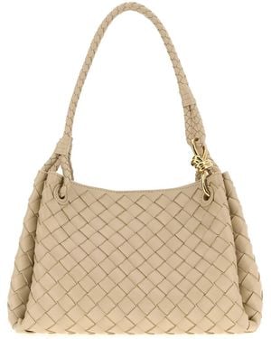 Bottega Veneta Leather Parachute Handbag - Natural