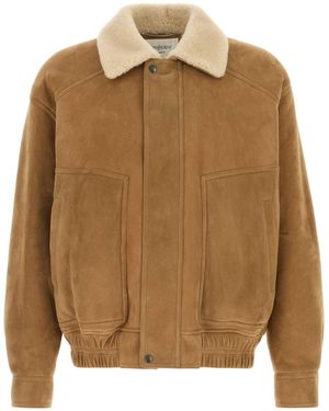 Saint Laurent Shearling Jacket - Natural