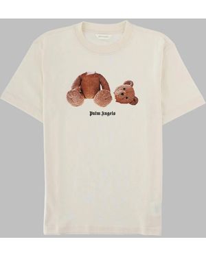 Palm Angels Mini Graphic T-Shirt For Boys - Natural