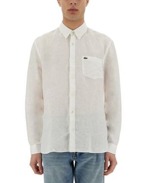 Lacoste Shirt With Logo - Blue